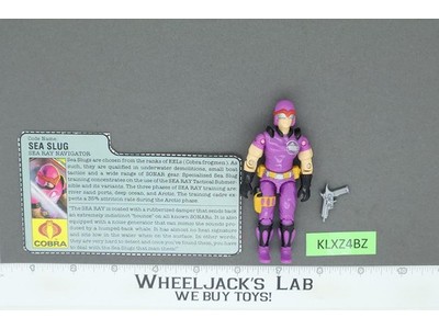 Sea Slug V1 100% Complete G.I. Joe 1987 Hasbro Vintage Action Figure