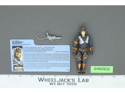 Blocker V1 100% Complete G.I. Joe 1987 Hasbro Vintage Action Figure