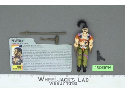 Zanzibar V1 100% Complete G.I. Joe 1987 Hasbro Vintage Action Figure
