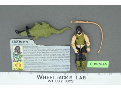Croc Master V1 100% Complete G.I. Joe 1987 Hasbro Vintage Action Figure