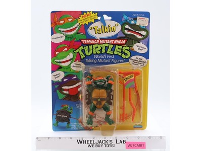 Talkin' Turtle Michaelangelo TMNT 1991 Playmates Vintage Figure NEW MOSC SEALED