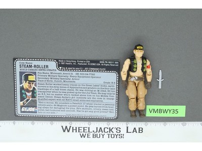 Steam-Roller V1 100% Complete G.I. Joe 1987 Hasbro Vintage Action Figure