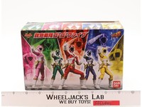 Bandai SHODO SUPER GoGoFive Figures Set - Kyuukyuu Sentai Power Rangers Model