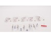 Bandai SHODO SUPER GoGoFive Figures Set - Kyuukyuu Sentai Power Rangers Model