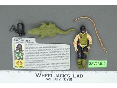 Croc Master V1 G.I. Joe 1987 Hasbro Vintage Action Figure