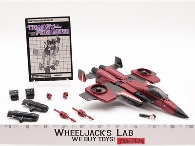 Thrust 100% Complete Vintage 1985 G1 Transformers Hasbro Action Figure