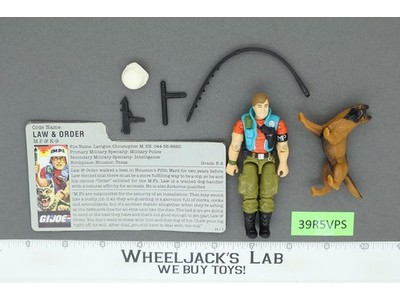 Law & Order V1 100% Complete G.I. Joe 1987 Hasbro Vintage Action Figure