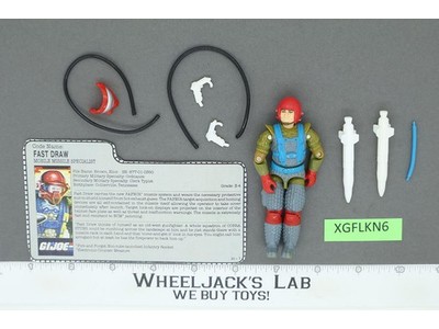 Fast Draw V1 100% Complete G.I. Joe 1987 Hasbro Vintage Action Figure