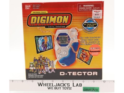 D-Tector D-Scanner Digivice White/Blue Version 2.0 Digimon 2002 Bandai NEW MIB