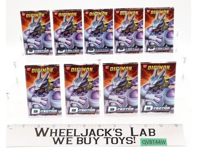 Lot of 9 Digimon D-Tector Booster Packs 2002 Bandai Card Game NEW SEALED