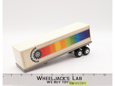 Stomper EXPRESS Semi Trailer WHITE Road King Schaper 1980's Vtg For Parts