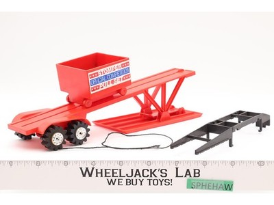 Red Official Competition Pull Trailer Schaper Stompers 1980s Vintage No Truck
