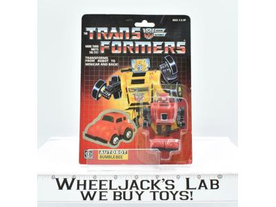 Bumblebee Red W/ BUBBLE NR MINT FIG Complete Vintage Hasbro 1985 G1 Transformers