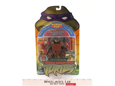 Fightin' Gear Don TMNT 2003 Playmates Action Figure NEW SEALED with Bonus DVD