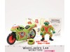 Road Racin Mike W/ Kowabunga Bike Complete TMNT Bodacious Bikers 1994 Playmates
