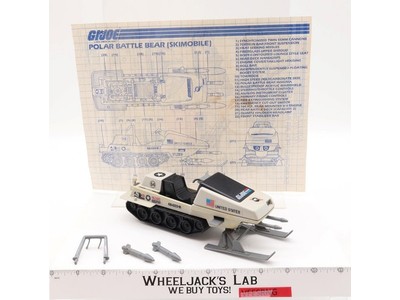 Polar Battle Bear 100% Complete GI Joe Hasbro 1983 Vintage Action Figure Vehicle