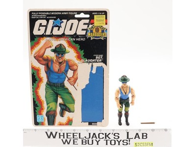 Sgt. Slaughter V4 Slaughters Maruaders Complete 34 Cardback G.I. Joe 1989 Hasbro