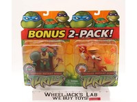 2-Pack Turtle Titan Mike and Foot Fire Mystic TMNT 2004 Playmates MOSC NEW