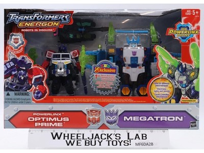 Powerlinx Optimus Prime & Megatron Transformers Energon 2004 Hasbro NEW SEALED