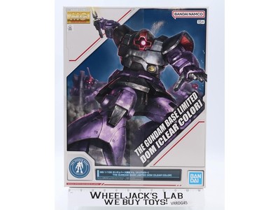 MG The Gundam Base Limited Dom [Clear Color] 2023 Bandai 1/100 Kit NEW SEALED