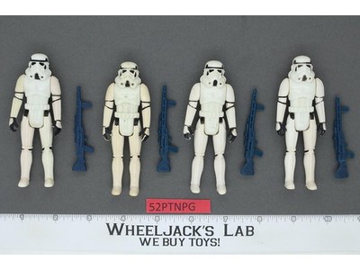 Lot of 4 Star Wars Imperial Stormtroopers 1980s Kenner Vintage Action Figures