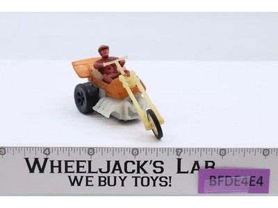 Speed Steed Chopcycles LIGHT BROWN w/ Rider Hot Wheels 1972 Mattel Vtg UNTESTED