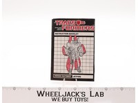 Jetfire Instructions Manual Booklet 1984 Hasbro G1 Transformers Vintage Figure