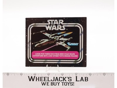 X-Wing Pink Banner 20-Figure Mini Toy Catalog ORIGINAL Star Wars 1978 Kenner