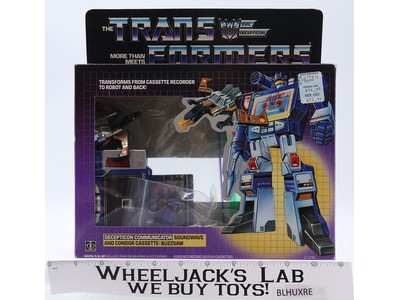 Soundwave & Buzzsaw W/ BOX 1984 Vintage Hasbro G1 Transformers Action Figure