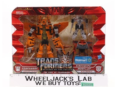 Fearswoop Sideswipe & Mudflap Transformers ROTF 2009 Hasbro NEW MOSC SEALED