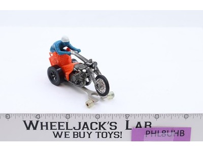 Rrrumblers Choppin' Chariot ORANGE Hot Wheels 1971 1972 Mattel Vtg Blue #6 Rider