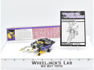 Shrapnel ~ 100% Complete 1985 Hasbro G1 Transformers Action Figure W PAPERS