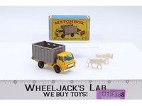 Cattle Truck No. 37 Lesney Matchbox Series Yellow Cab 1960's Vtg England