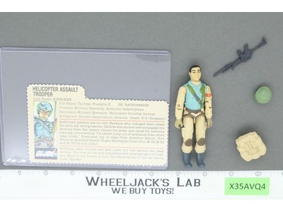 Airborne V1 RED CARD BACK 100% Complete G.I. Joe 1983 Hasbro Vintage Figure