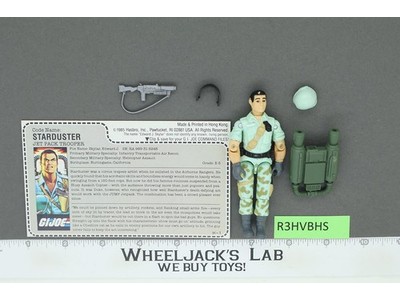 Starduster V1B RARE Complete RED CARD BACK G.I. Joe 1987 Hasbro Vintage Figure