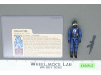 Cobra Officer V1.5 Swivel Arms RED CARD BACK 100% Complete G.I. Joe 1983 Hasbro
