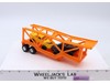Schaper Stomper ORANGE Car Carrier Transport Trailer w/2 Cars 1980s Vtg No Ramp