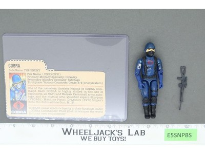 Cobra V1.5 RED CARD BACK 100% Complete G.I. Joe 1983 Hasbro Vintage Figure