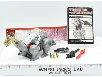 Sludge ~ 100% Complete 1985 Vintage Hasbro G1 Transformers W PAPERS