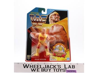 Hulk Hogan Gorilla Press Slam WWF Wrestling 1990 Hasbro Figure NEW MOSC SEALED