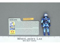 Motor Viper V1 100% Complete 1986 G.I. Joe Hasbro Vintage Action Figure