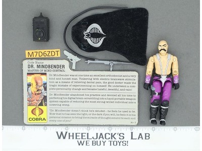 Dr. Mindbender V1 100% Complete G.I. Joe 1986 Hasbro Vintage Action Figure