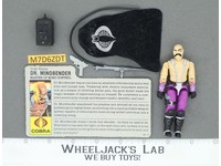 Dr. Mindbender V1 100% Complete G.I. Joe 1986 Hasbro Vintage Action Figure