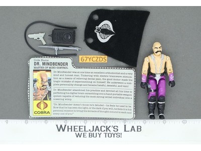 Dr. Mindbender V1 100% Complete G.I. Joe 1986 Hasbro Vintage Action Figure