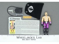 Dr. Mindbender V1 100% Complete G.I. Joe 1986 Hasbro Vintage Action Figure