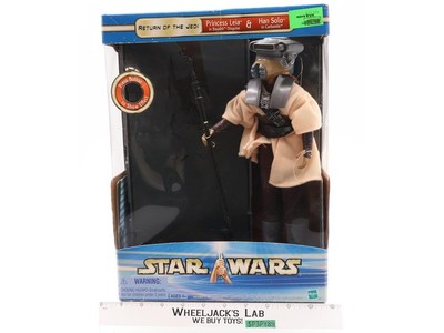 Princess Leia in Boussh & Han Solo in Carbonite Star Wars ROTJ Hasbro NEW SEALED
