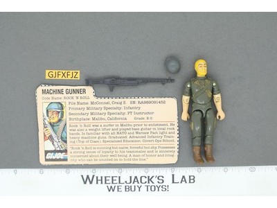 Rock 'N Roll V1.5 Swivel Arms G.I. Joe 1983 Hasbro Vintage Action Figure