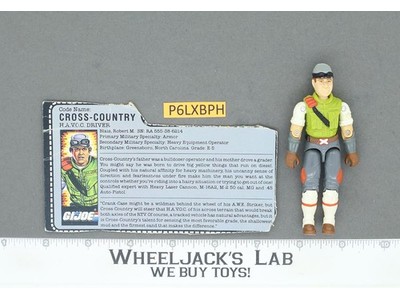 Cross Country V1 100% Complete G.I. Joe 1986 Hasbro Vintage Action Figure