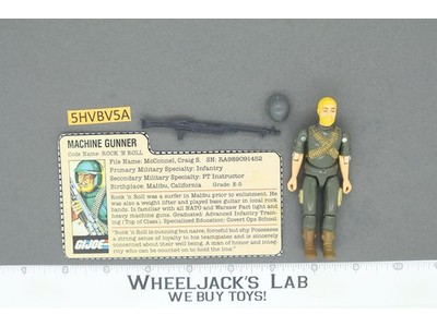 Rock 'N Roll V1 Straight Arm G.I. Joe 1982 Hasbro Vintage Action Figure