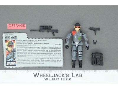 Low-Light V1 100% Complete G.I. Joe 1986 Hasbro Vintage Action Figure